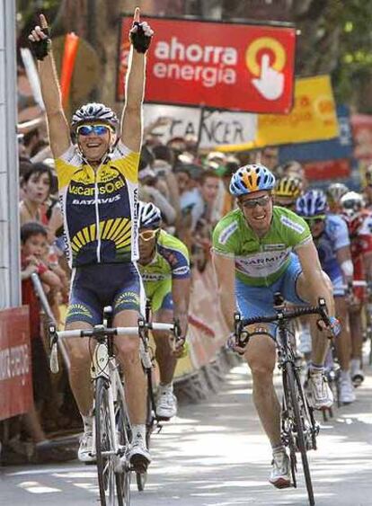 Borut Bozic celebra su victoria en Xátiva.