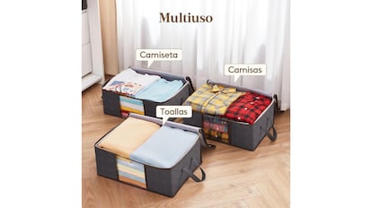 Estas son las cajas de almacenaje para guardar la ropa más vendidas en Amazon