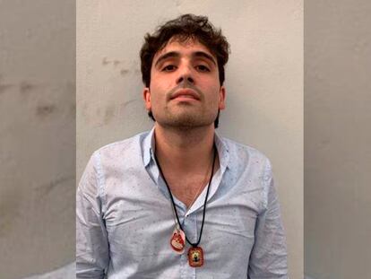 Ovidio Guzmán, en una imagen de su primera detención, en 2019.