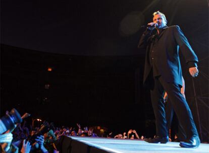 Concierto de Miguel Bosé en la plaza de Las Ventas de Madrid
