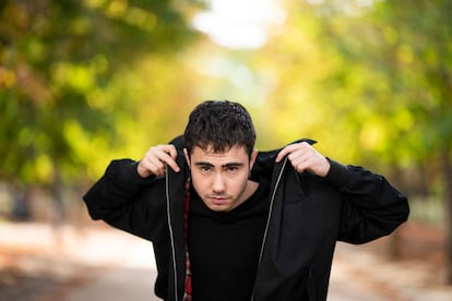 Ander Puig, en el parque del Retiro el 4 de noviembre. 
