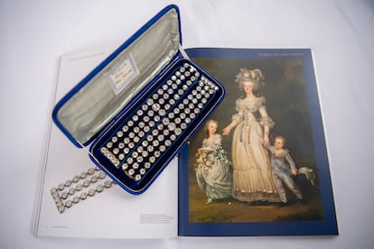 Las pulseras de diamantes de María Antonieta que Christie's subastó el 9 de noviembre.