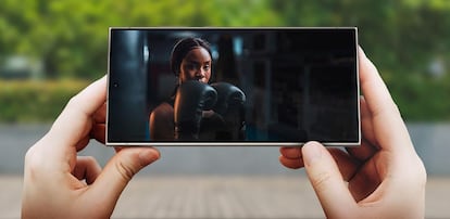 Uso de pantalla de un smartphone de Samsung