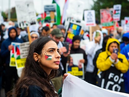 Manifestación propalestina en Dearborn, el pasado 14 de octubre.