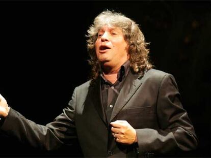 José Mercé, ayer en el Teatro Real.
