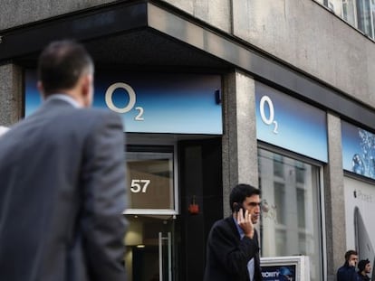 Una tienda de O2 en Londres.