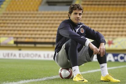 Nilmar, en el estadio El Madrigal.