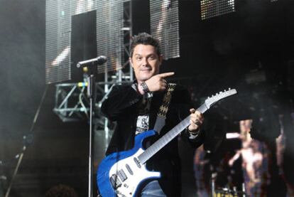 El cantante Alejandro Sanz, en el inicio de su gira el pasado 1 de mayo en Córdoba.