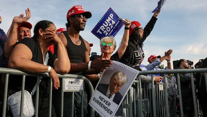 Simpatizantes de Donald Trump en Nueva York