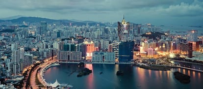 Panorama de la ciudad moderna de Macao.