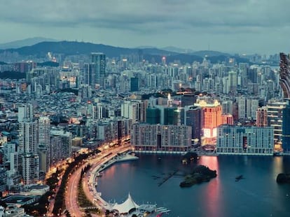 Panorama de la ciudad moderna de Macao.