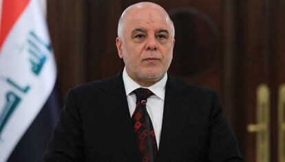 El primer ministro iraquí, Haider al Abadi, en rueda de prensa en Ankara, el 25 de octubre.