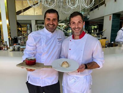 VÍCTOR CARRACEDO, CHEF EJECUTIVO DEL GRAN MELIA DON PEPE Y JESUS LEBREROS, PASTELERO / CAPEL 