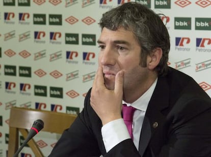 Urrutia, durante la rueda de prensa.