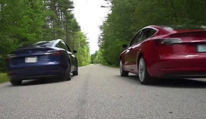Tesla Model 3 vs Tesla Model 3 tuneado