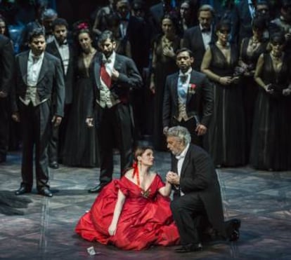 Plácido Domingo durante el tercer acto.