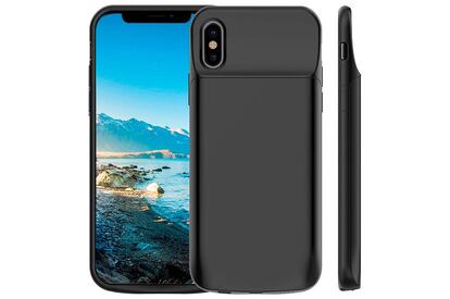 Esta funda cuenta con una gran capacidad de 6000mAh, que es más del doble de la capacidad que tiene la batería del iPhone XS o iPhone X. Una batería que además destaca por un gran agarre.