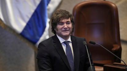 Javier Milei, esta semana en Jerusalén.
Associated Press/LaPresse