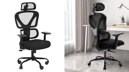 Comparativa de sillas ergonómicas de oficina: ese modelo soporta hasta 150 kilogramos de peso.