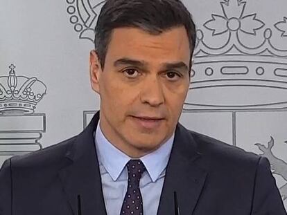 El presidente del Gobierno, Pedro Sánchez