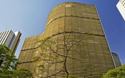 Edificio Copan, en Sao Paulo, diseñado por Oscar Niemeyer.