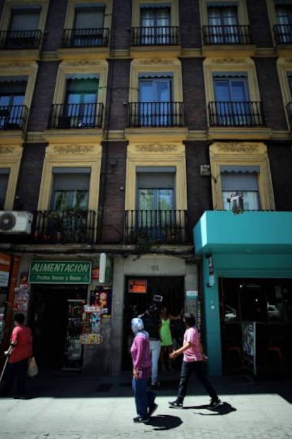 La vivienda de la joven en la calle Atocha.