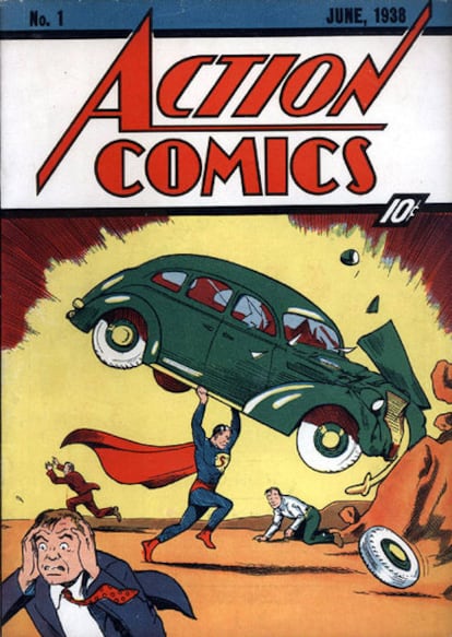 Primer ejemplar de 'Action Comics' en el que aparece Superman.