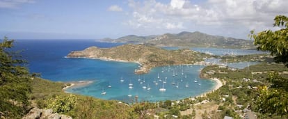 Vista de Antigua y Barbuda.