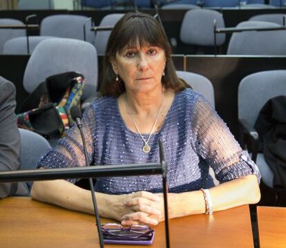 La exministra de Econom&iacute;a, Felisa Miceli, en los tribunales.