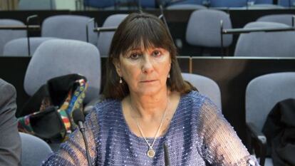 La exministra de Economía, Felisa Miceli, en los tribunales.