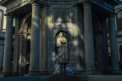 Templete del Patio de los Evangelistas, actualmente cerrado al público, en El Escorial.