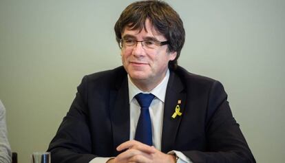 Carles Puigdemont, el pasado miércoles, en Berlín.