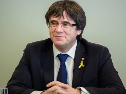 Carles Puigdemont, el pasado miércoles, en Berlín.