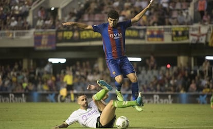 Ale&ntilde;&aacute;, en el duelo ante el Racing. 