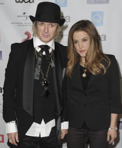Lisa Marie Presley y Michael Lockwood, en una imagen de 2012.