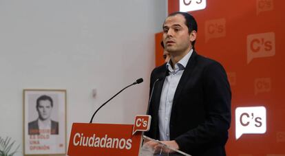 El portavoz de Ciudadanos, Ignacio Aguado. 