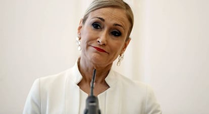 Cristina Cifuentes, expresidenta de la Comunidad de Madrid.