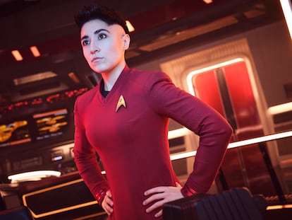 Melissa Navia caracterizada en la serie 'Star Trek: Strange New Worlds'.