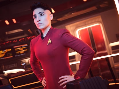 Melissa Navia caracterizada en la serie 'Star Trek: Strange New Worlds'.
