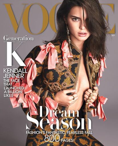 El pasado mes de septiembre Kendall Jenner se hizo con el trabajo que desea toda modelo. Ella fue la escogida por la edición estadounidense de 'Vogue' para aparecer en la portada del número más importante del año para cualquier revista de moda.