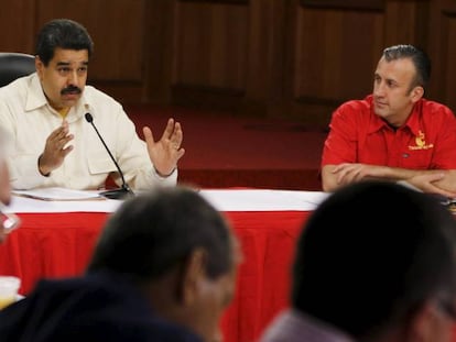 O presidente venezuelano, Nicolás Maduro, nesta terça-feira em Caracas.