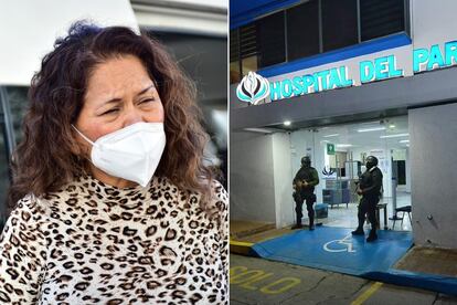 Maribel Nava, madre de Nancy, una paciente afectada con meningitis en la ciudad de Durango