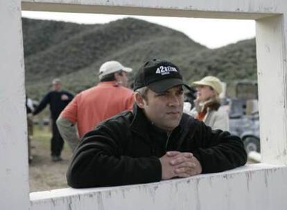 Sam Mendes, en 2005, en el rodaje de la película <i>Jarhead</i>.