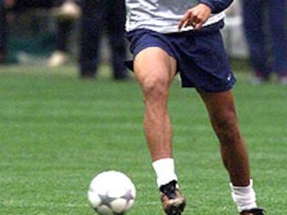 Carew, durante un entrenamiento.