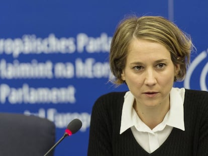 La portavoz de Izquierda Unida en el Parlamento Europeo, Marina Albiol,