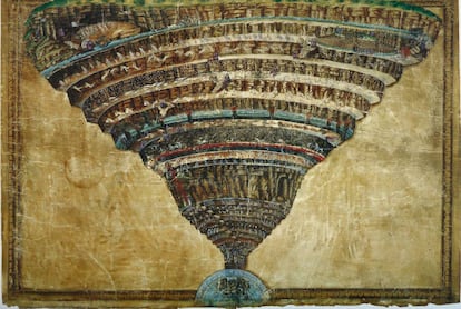 Mapa del infierno (ca. 1480-1495), de Sandro Boticelli.