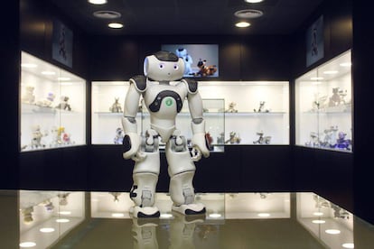 NAO, uno de los humanoides más avanzados del mundo, en el Museo del Robot de Madrid.