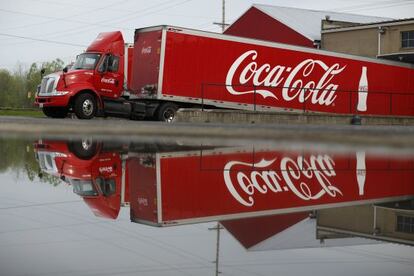 Un camión de reparto de Coca-Cola en Jasper, Indiana (EE UU).