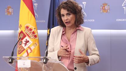 La ministra de Hacienda, María Jesús Montero.