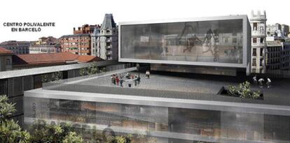Recreación del proyecto de los arquitectos Nieto y Sobejano para el mercado de Barceló.